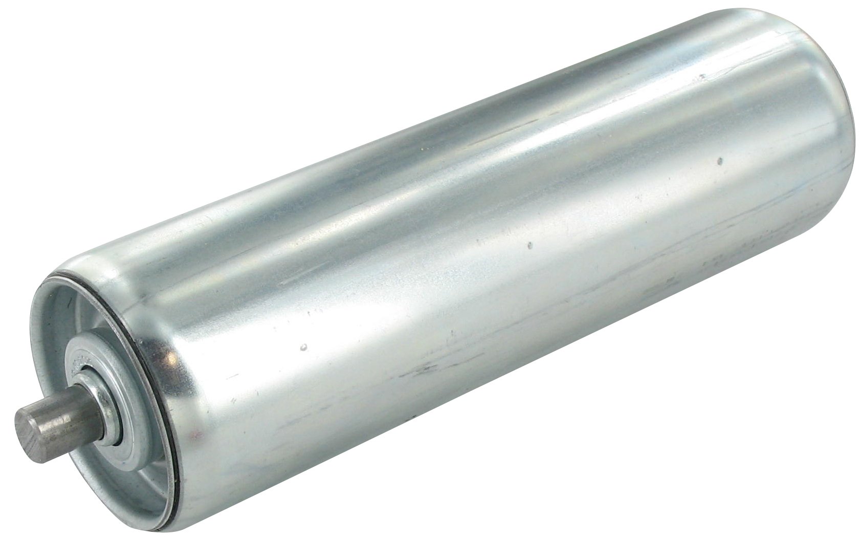 Tragrolle aus Stahl, Rohr 60x2,0, Rollenlänge 600, Federachse 12 aus Stahl