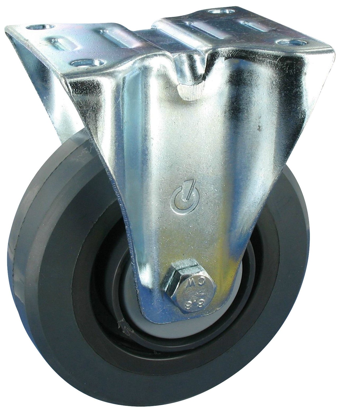 Bockrolle Rad WRN Serie, Elastic-Gummi Rollastic®, Tragfähigkeit 300kg