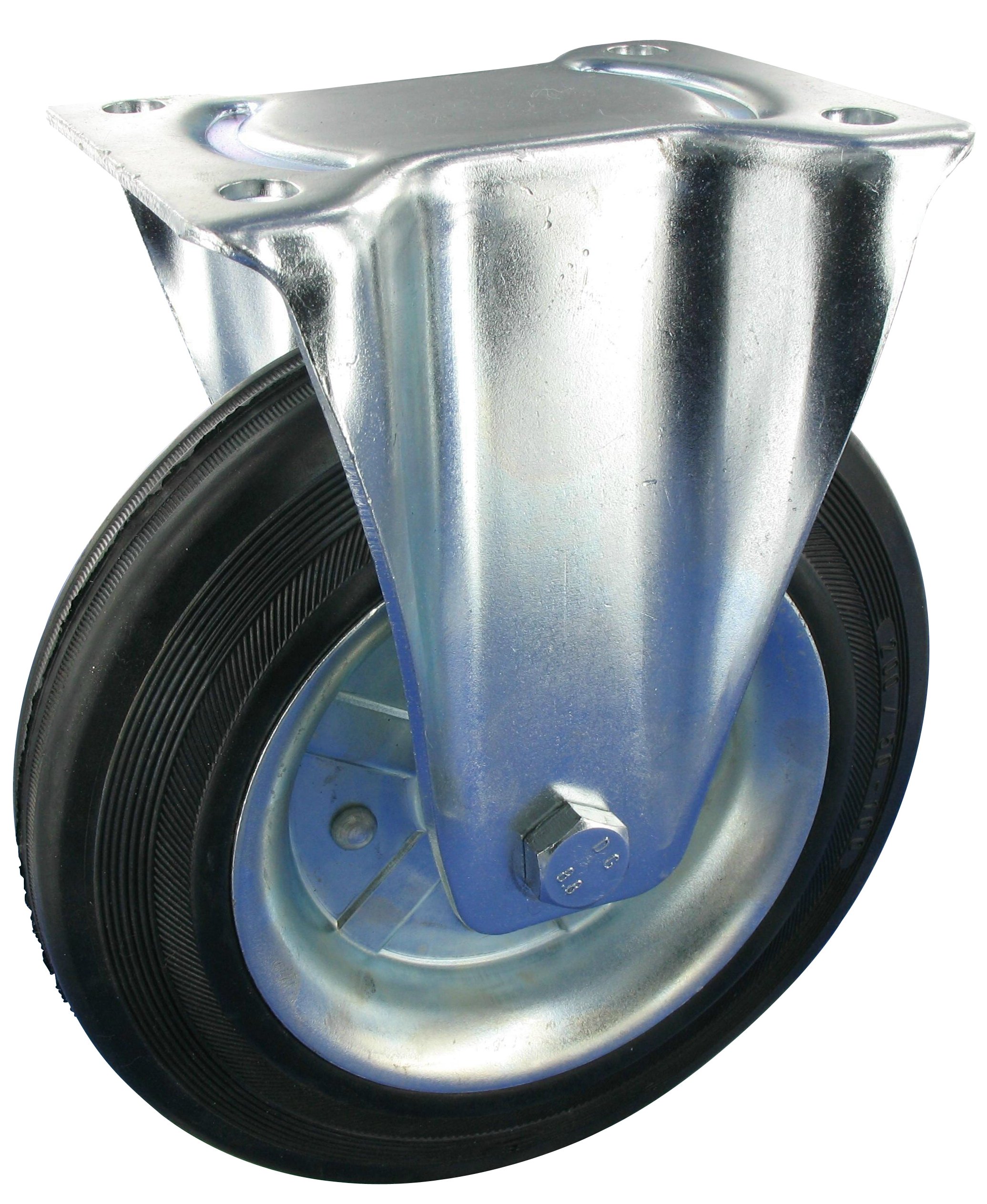 Bockrolle EGB Serie Vollgummi ELF Rad 100x30, Tragfähigkeit 70kg, elektrisch leitfähig