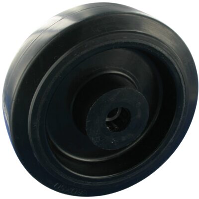 Bockrolle Rad Serie DRN Elastic-Gummi Rollastic, Tragfähigkeit 300kg, verzinktes Gehäuse