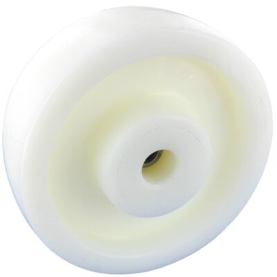 Edelstahlrolle KRS Serie: Polyamid Bockrolle Ø80x35, Tragfähigkeit 250 KG mit Anschraubplatte