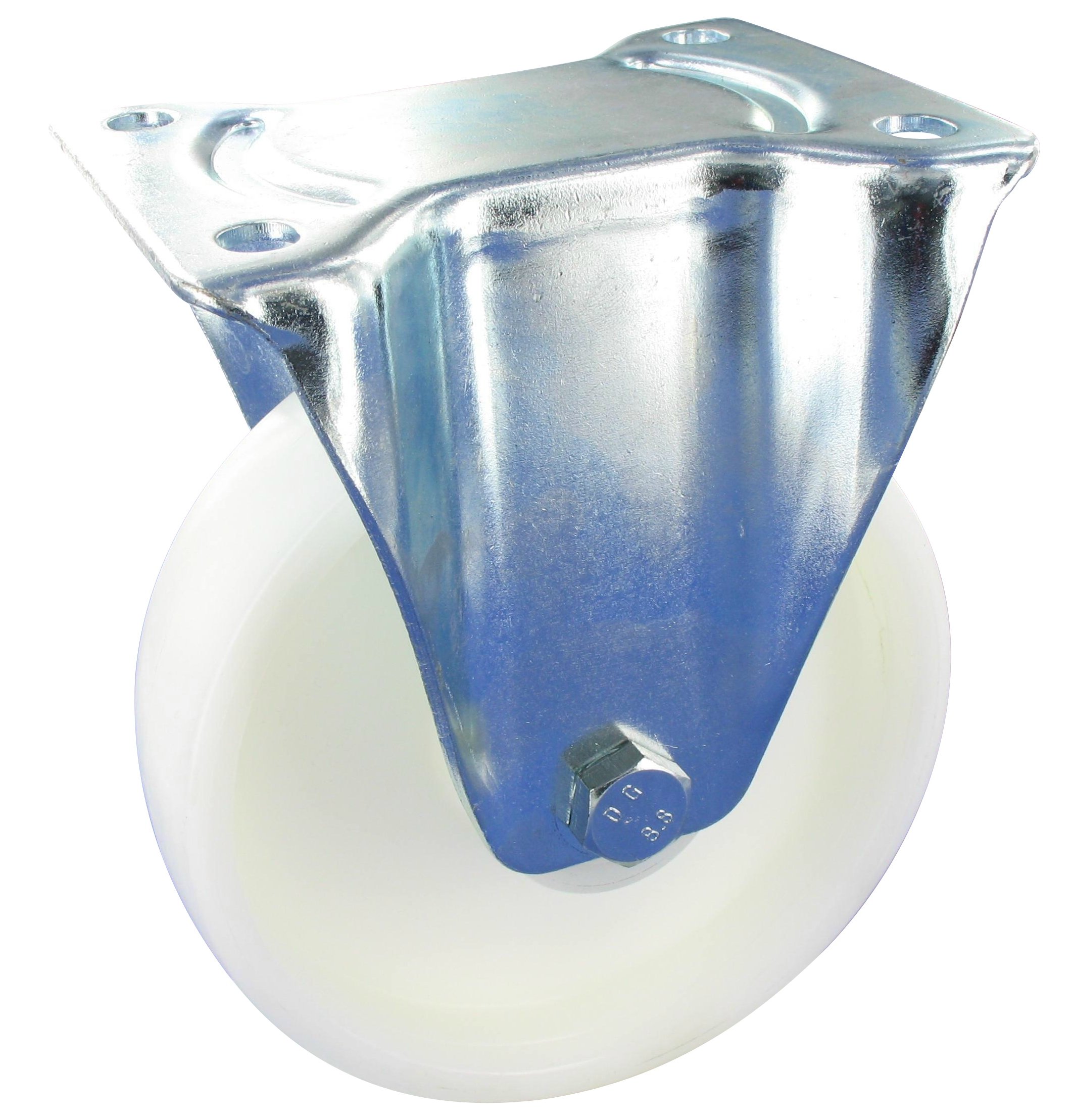 Bockrolle KRN NB Serie, Ø125x40mm, Stahl, gepresst, natur, 300 KG Tragfähigkeit, 161700