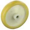 Edelstahlrolle WPU Serie: Bockrolle Rad Polyurethan, Tragfähigkeit 300kg, Bauhöhe 235mm