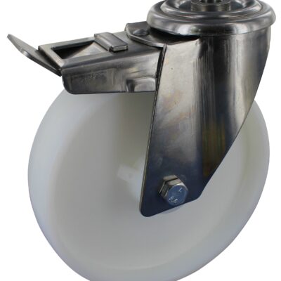 Edelstahlrolle KRN NRI Serie, Ø80x30mm, Edelstahl, gepresst, natur, 150 KG Tragfähigkeit, 198476