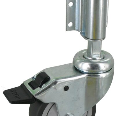 Leiterrolle GEP NLAF Serie, Ø75x24mm, Stahl, gepresst, grau, 60 KG Tragfähigkeit, 401024