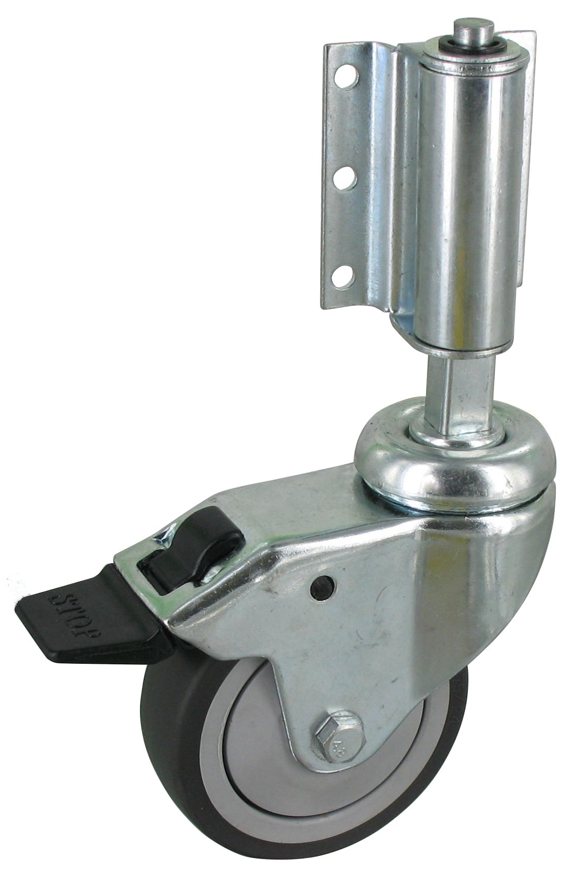 Leiterrolle GEP NLAF Serie, Ø75x24mm, Stahl, gepresst, grau, 60 KG Tragfähigkeit, 401024