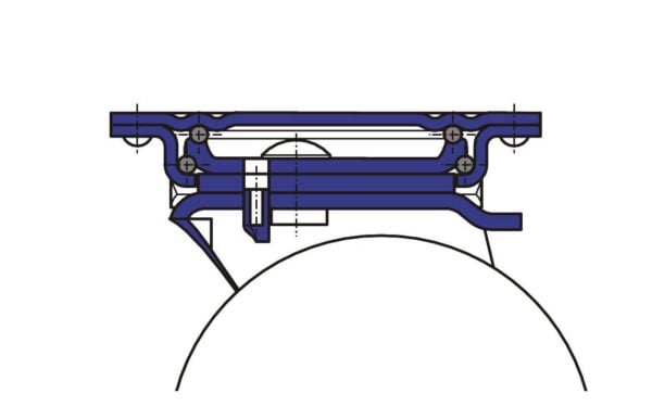 Lenkrolle mit Feststeller WRN NLV Serie, Ø125x38mm, Stahl, gepresst, grau, 200 KG Tragfähigkeit, 183389