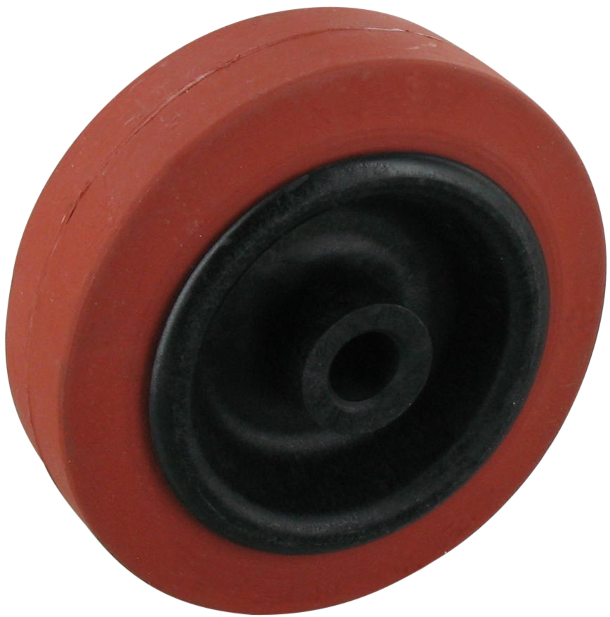 Rad mit Gleitlager Serie HGK Ø100x30mm, rot, 80 KG Tragfähigkeit, 830009