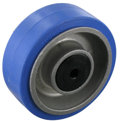 Rad mit Kugellager Serie HBE Ø100x35mm, blau, 80 KG Tragfähigkeit, 004702