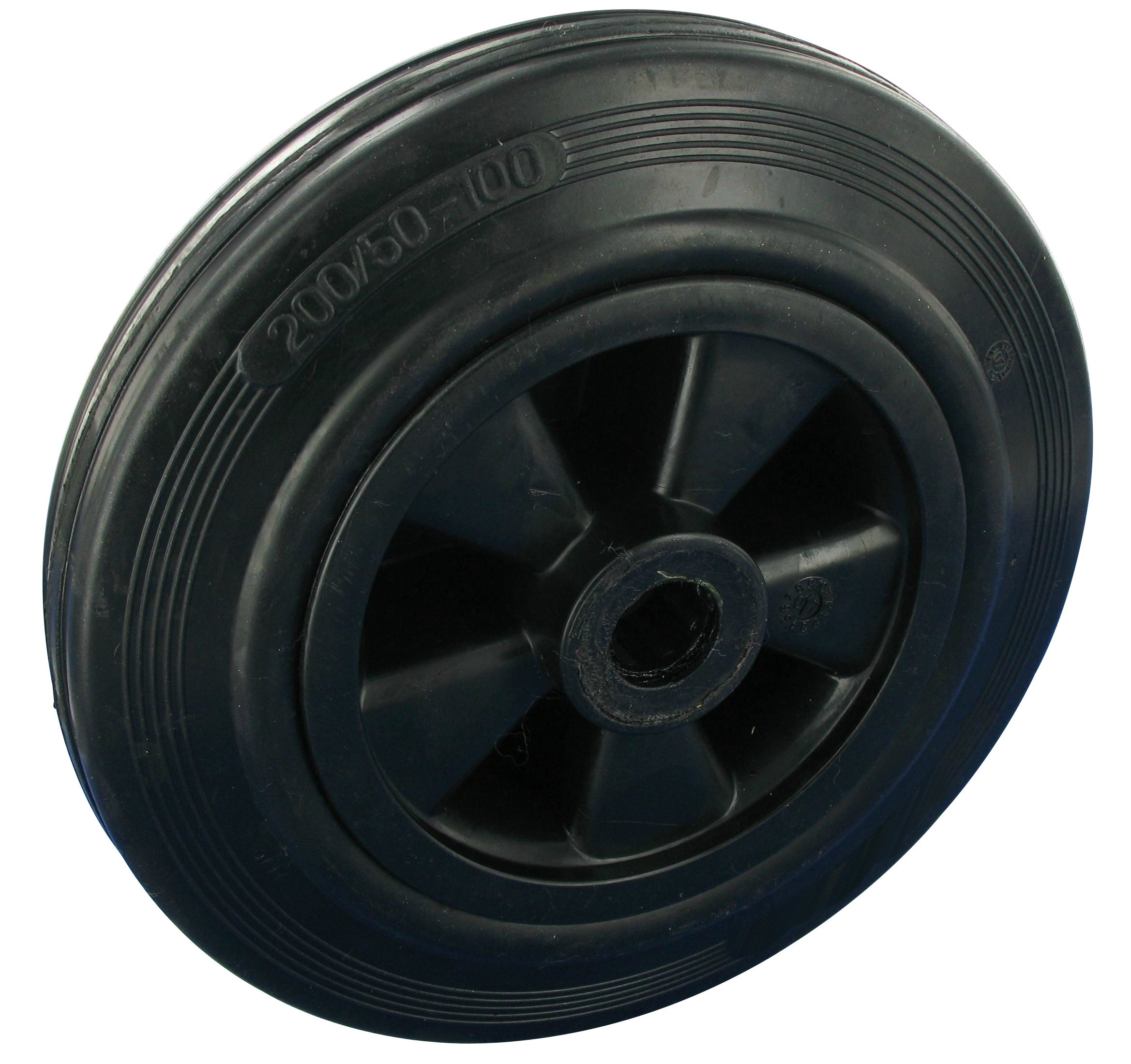 Rad mit Rollenlager Serie GRK Ø80x25mm, schwarz, 50 KG Tragfähigkeit, 139679