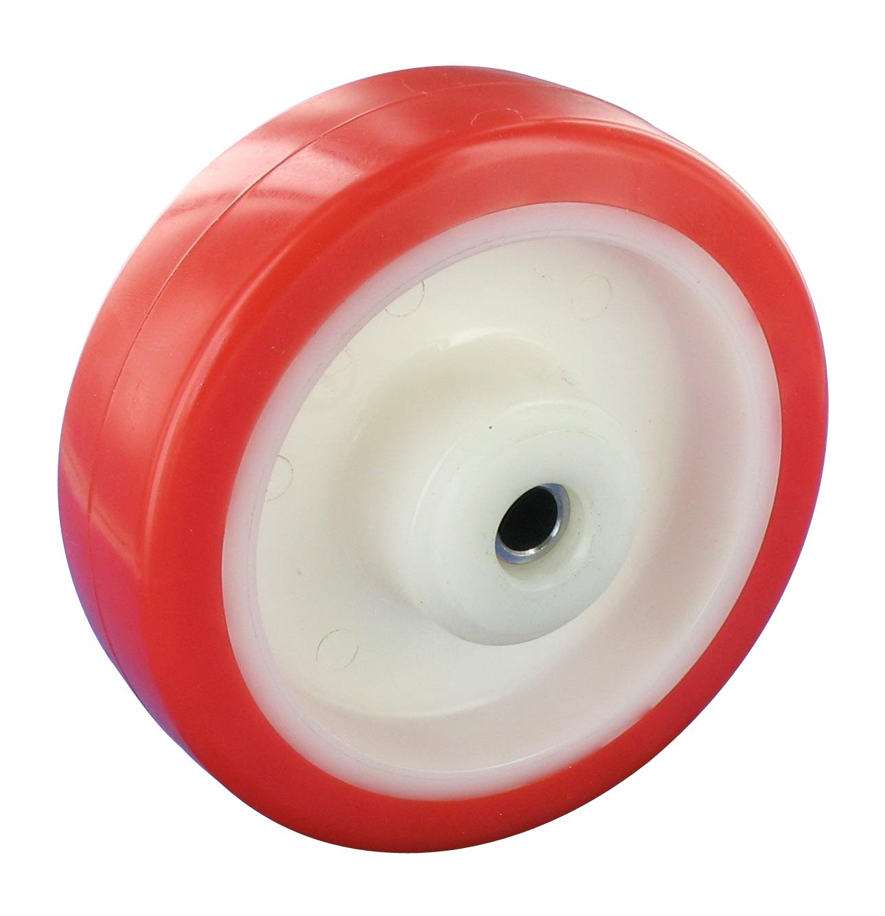 Rad mit Rollenlager Serie PKR Ø160x40mm, rot, 550 KG Tragfähigkeit, 880105