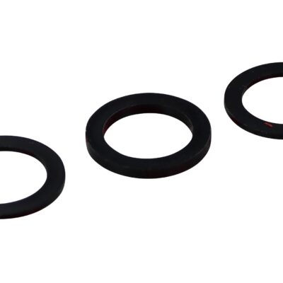 Scheibe Kunststoff PA6 Schwarz 22x15,6x1 Bohrung, Außen, Breite mit Stahlgehäuseoberfläche