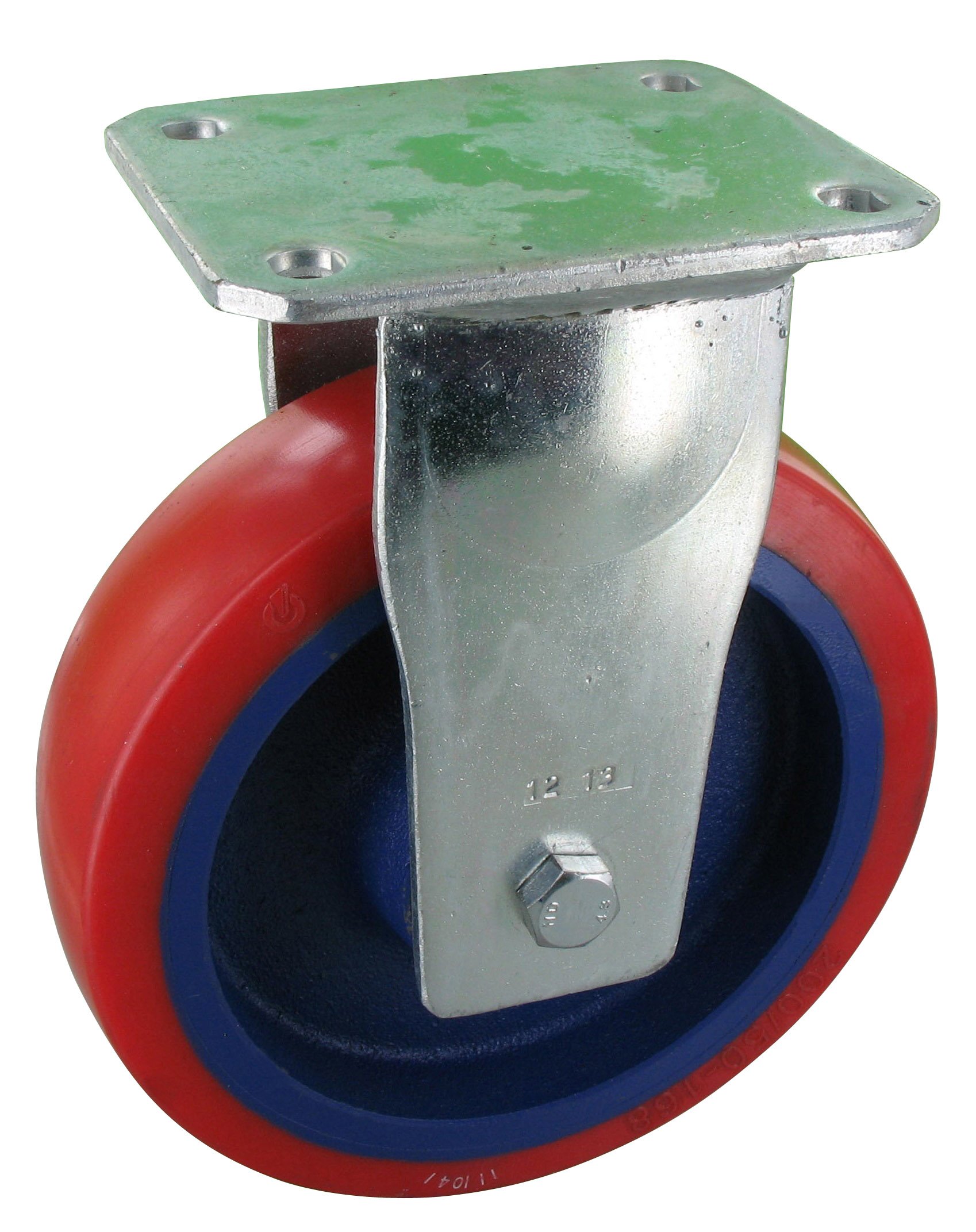 Schwerlastolle TRG BSAK Serie, Ø160x50mm, Stahl, geschweißt, rot, 580 KG Tragfähigkeit, 101289