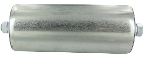 Tragrolle aus Stahl, 80x2,0 Rohrdurchmesser, 800mm Rollenlänge, Starr M12 Achse