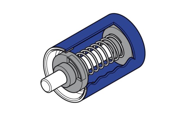 Tragrolle Stahlrohr 20x1,5, Rollenlänge 200, Federachse, Achslänge 230