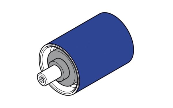 Tragrolle aus Stahl - Starrachse, Rohrdurchmesser 60x2,0, Achslänge 300