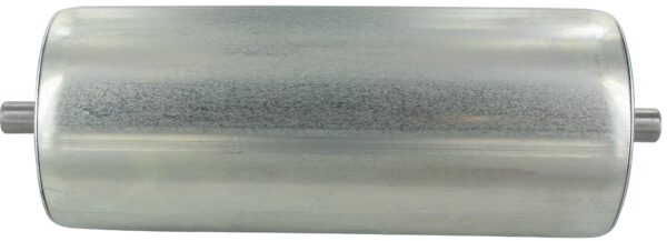 Tragrolle aus Stahl, Rohrdurchmesser 80x2,0, Rollenlänge 200, Federachse