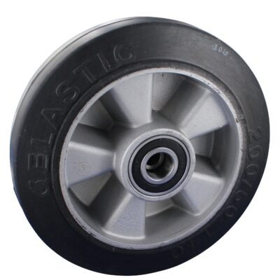 Bockrolle Rad DRE Serie, NB Gehäuse, 180 kg Tragfähigkeit, Elastic-Gummi Rollastic®