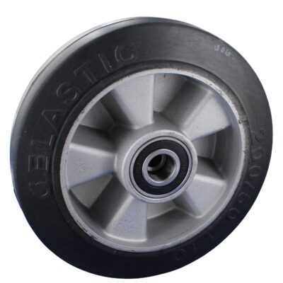 Bockrolle DRE Serie, NBG Gehäuse, Elastic-Gummi Rollastic, Tragfähigkeit 400 kg