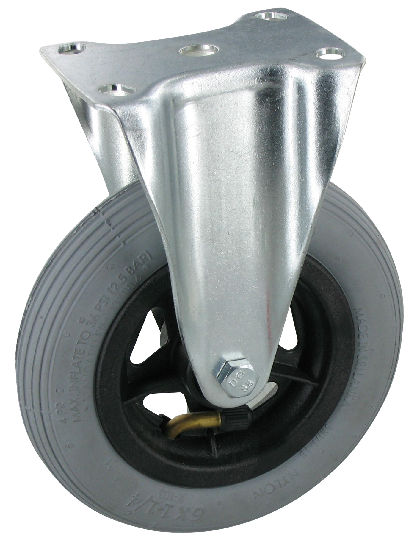 Bockrolle LWK NBA Serie, Ø150x30mm, Stahl, gepresst, grau, 60 KG Tragfähigkeit, 104635