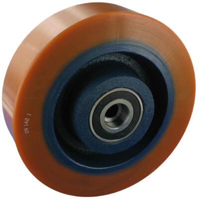 Schwerlastrolle PRG Serie, DBSAK Gehäuse Polyurethan Rollpur® Rad Ø125x50, Tragfähigkeit 1100kg