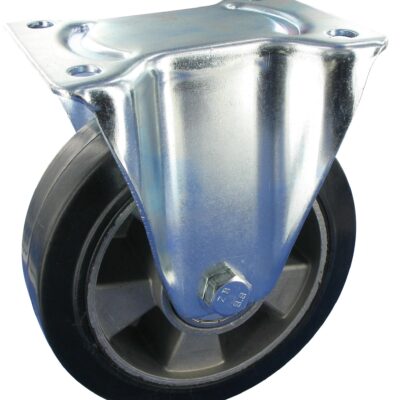 Bockrolle Rad DRE Serie, Elastic-Gummi Rollastic, 400kg Tragfähigkeit