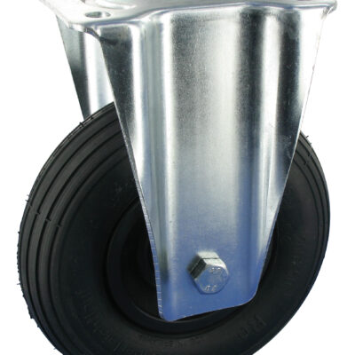 Bockrolle LGK Rad Ø200x50, Tragfähigkeit 75 kg, Stahlgehäuse, Luftbereifung