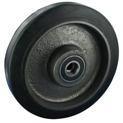 Gefederte Schwerlastrolle GRG NLKF Serie, Ø150x50mm, Stahl, geschweißt, schwarz, 350 KG Tragfähigkeit, 105655