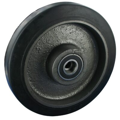 Gefederte Schwerlastrolle GRG NLKF Serie, Ø125x50mm, Stahl, geschweißt, schwarz, 275 KG Tragfähigkeit, 105652