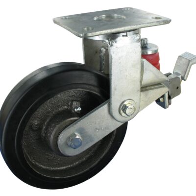 Gefederte Schwerlastrolle GRG NLKF Serie, Ø150x50mm, Stahl, geschweißt, schwarz, 350 KG Tragfähigkeit, 105655