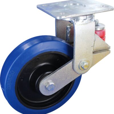 Gefederte Schwerlastrolle BRN NLKF Serie, Ø200x48mm, Stahl, geschweißt, blau, 400 KG Tragfähigkeit, 105650