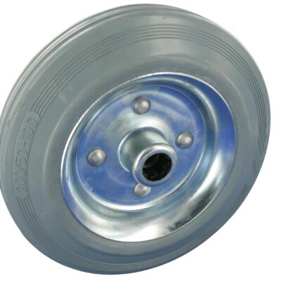 Lenkrolle ohne Feststeller WRB NL Serie, Ø125x38mm, Stahl, gepresst, grau, 100 KG Tragfähigkeit, 127147