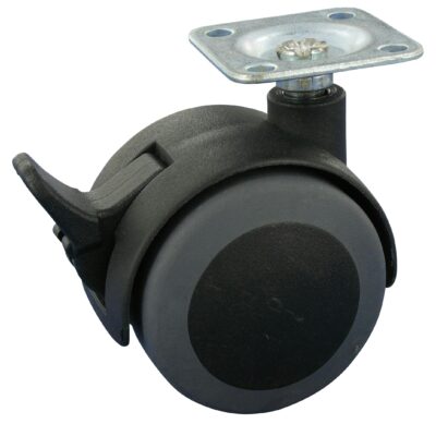 Möbelrolle MEP DRP Serie, Ø2X 35X13mm, Kunststoff, PA6, grau, 70 KG Tragfähigkeit, 810130