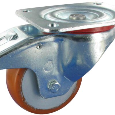 Schwerlastolle PEV NL Serie, Ø100x40mm, Stahl, gepresst, braun, 350 KG Tragfähigkeit, 198066