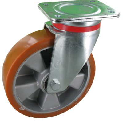 Schwerlastolle PRE NLV Serie, Ø160x50mm, Stahl, gepresst, braun, 650 KG Tragfähigkeit, 120349