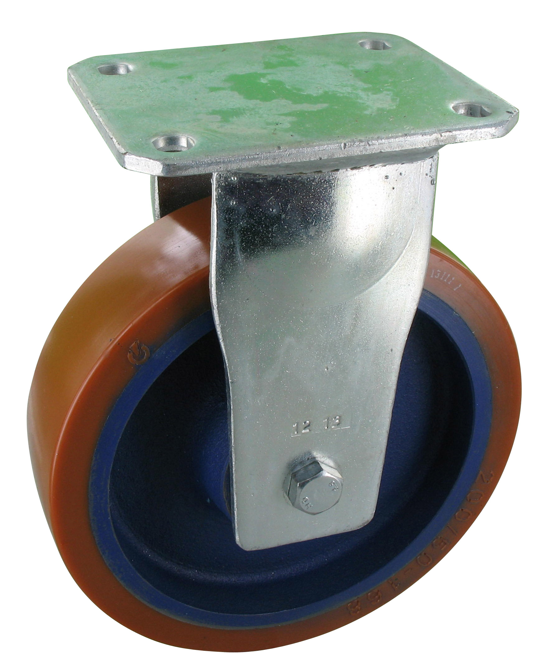Schwerlastolle PRG BSAK Serie, Ø300x80mm, Stahl, geschweißt, braun, 2000 KG Tragfähigkeit, 101273
