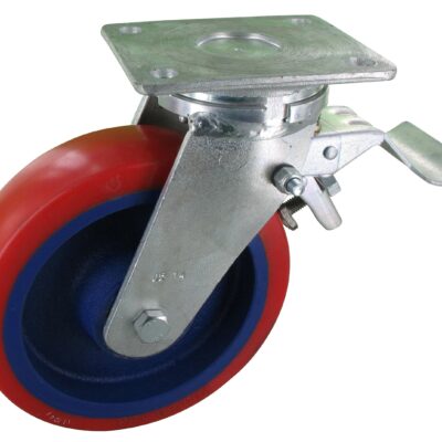 Schwerlastolle TRG LSAK Serie, Ø150x50mm, Stahl, geschweißt, rot, 540 KG Tragfähigkeit, 101282