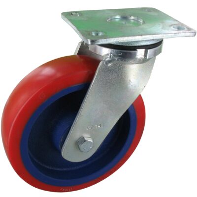 Schwerlastolle TRG LSAK Serie, Ø150x50mm, Stahl, geschweißt, rot, 540 KG Tragfähigkeit, 101276