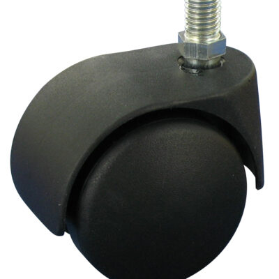 Stuhlrolle Möbelrolle Rad Polypropylen Ø2x 50x10 mit Gleitlager & Zapfen Bauhöhe 56mm
