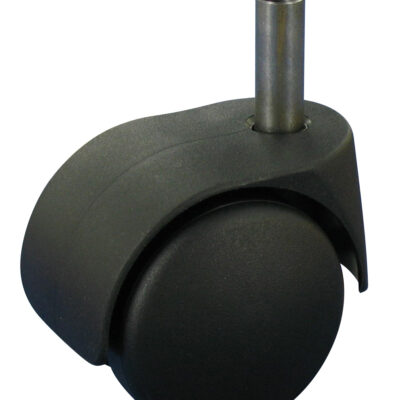 Stuhlrolle Möbelrolle Rad Polypropylen Ø2x 50x10 mit Gleitlager & Zapfen Bauhöhe 56mm