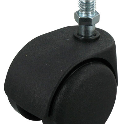 Stuhlrolle Möbelrolle Rad Polypropylen Ø2x 50x10 mit Gleitlager & Zapfen Bauhöhe 56mm